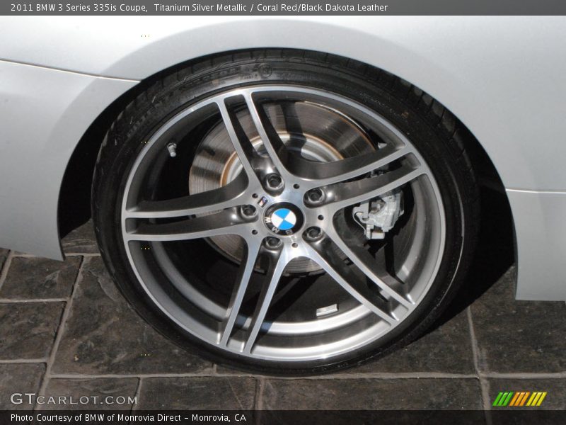 Titanium Silver Metallic / Coral Red/Black Dakota Leather 2011 BMW 3 Series 335is Coupe