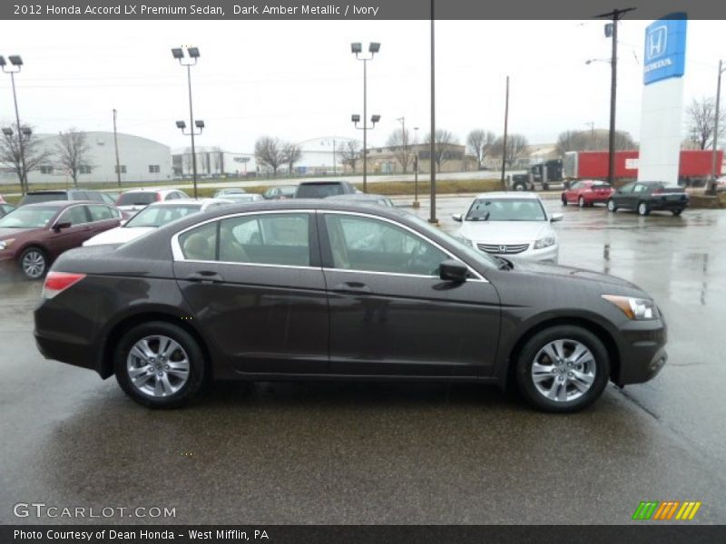 Dark Amber Metallic / Ivory 2012 Honda Accord LX Premium Sedan