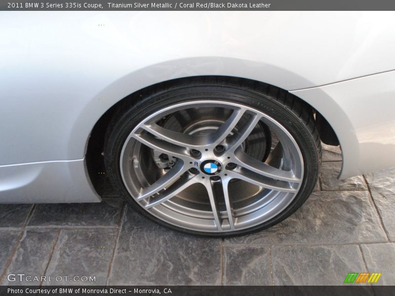 Titanium Silver Metallic / Coral Red/Black Dakota Leather 2011 BMW 3 Series 335is Coupe