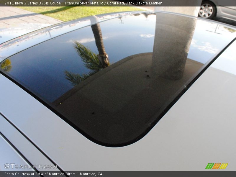 Titanium Silver Metallic / Coral Red/Black Dakota Leather 2011 BMW 3 Series 335is Coupe