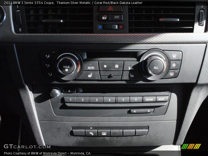 Titanium Silver Metallic / Coral Red/Black Dakota Leather 2011 BMW 3 Series 335is Coupe