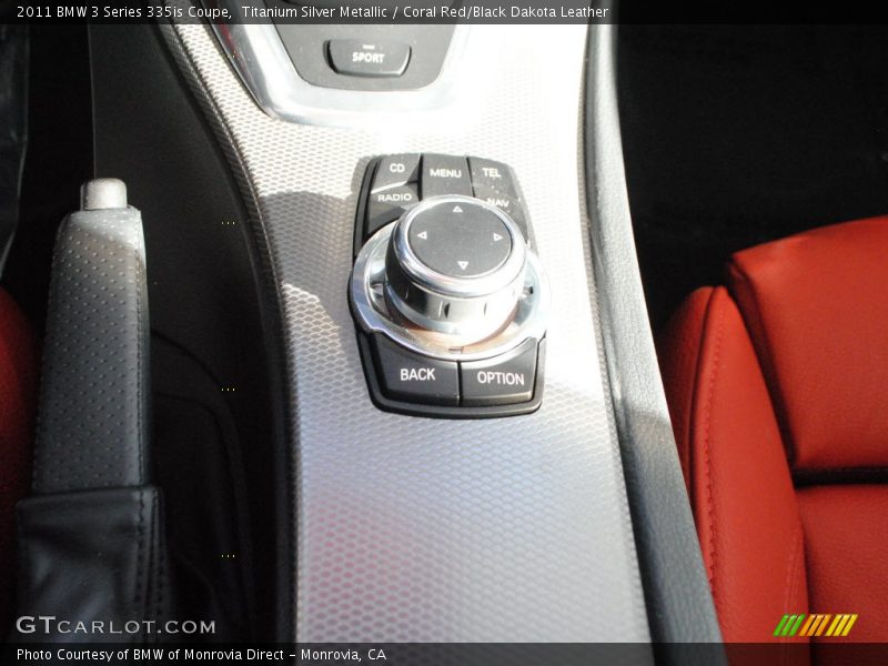 Titanium Silver Metallic / Coral Red/Black Dakota Leather 2011 BMW 3 Series 335is Coupe