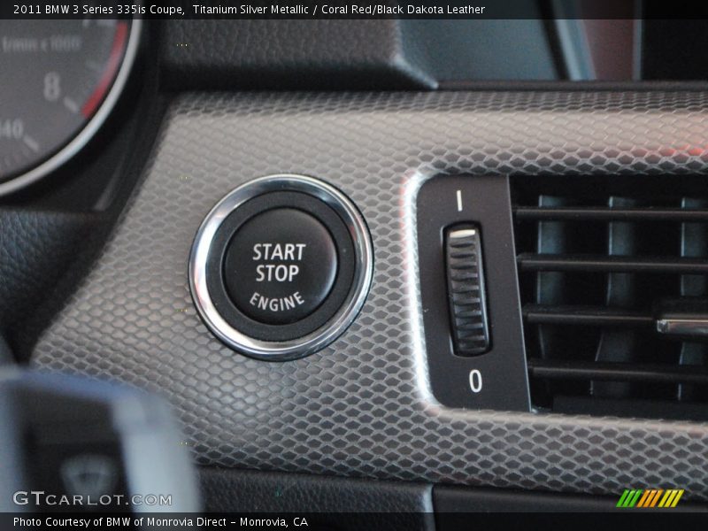 Titanium Silver Metallic / Coral Red/Black Dakota Leather 2011 BMW 3 Series 335is Coupe