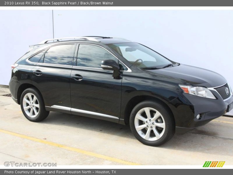 Black Sapphire Pearl / Black/Brown Walnut 2010 Lexus RX 350