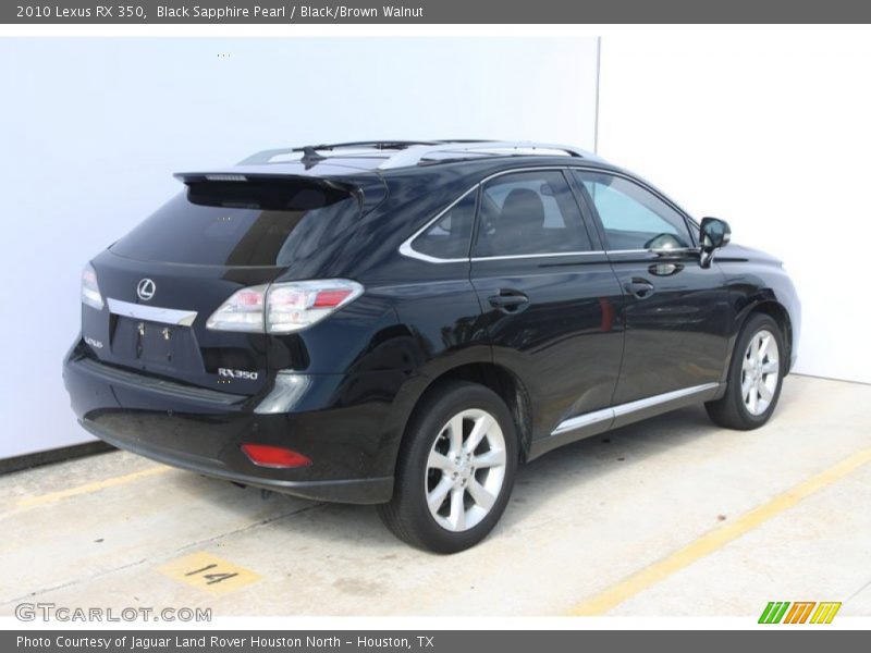 Black Sapphire Pearl / Black/Brown Walnut 2010 Lexus RX 350