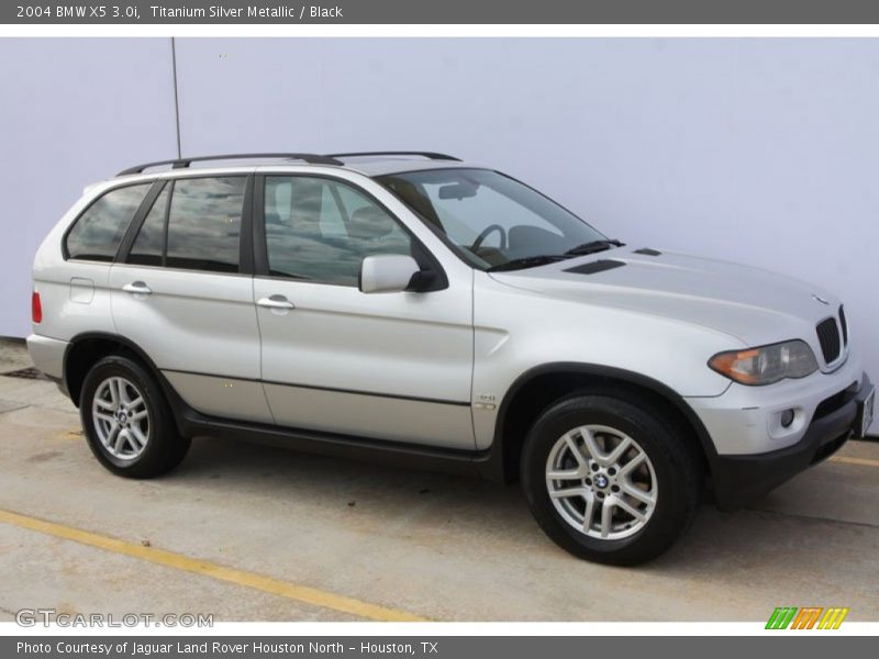 Titanium Silver Metallic / Black 2004 BMW X5 3.0i