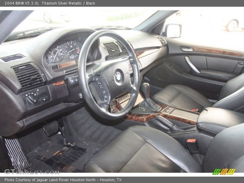 Titanium Silver Metallic / Black 2004 BMW X5 3.0i
