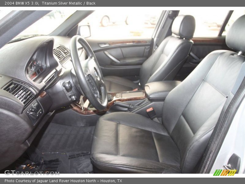 Titanium Silver Metallic / Black 2004 BMW X5 3.0i