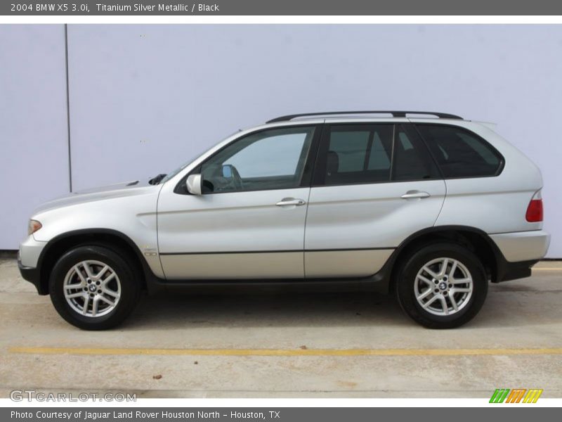 Titanium Silver Metallic / Black 2004 BMW X5 3.0i