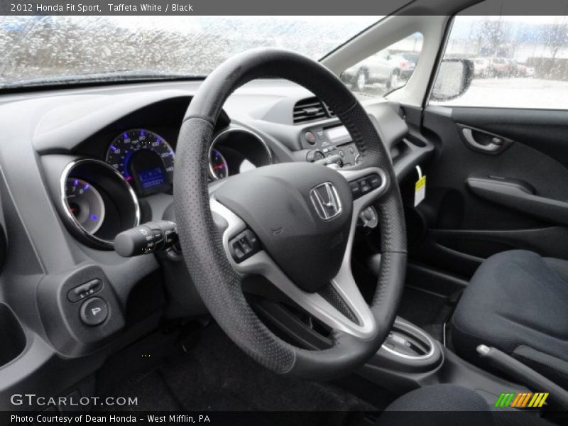 Taffeta White / Black 2012 Honda Fit Sport