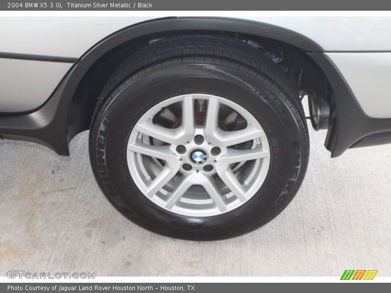 Titanium Silver Metallic / Black 2004 BMW X5 3.0i