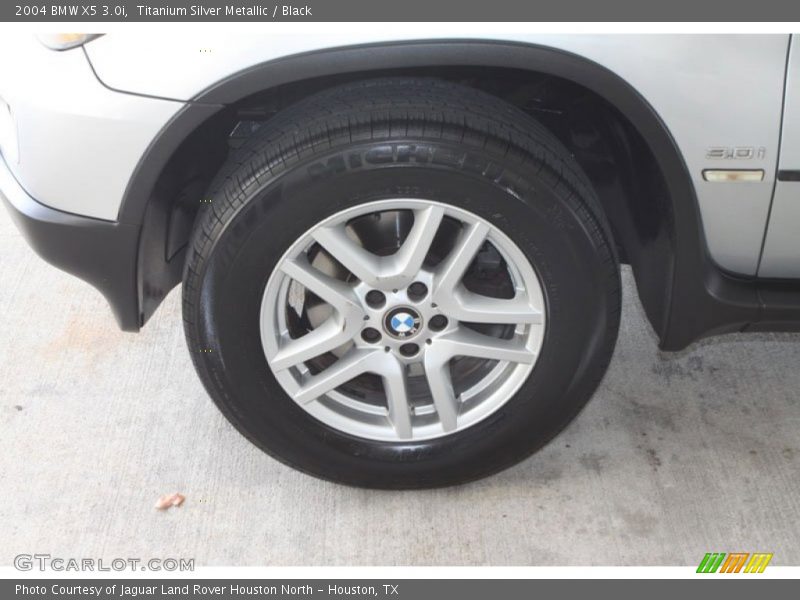 Titanium Silver Metallic / Black 2004 BMW X5 3.0i