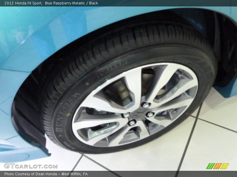 Blue Raspberry Metallic / Black 2012 Honda Fit Sport