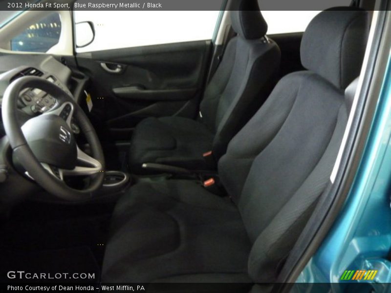 Blue Raspberry Metallic / Black 2012 Honda Fit Sport