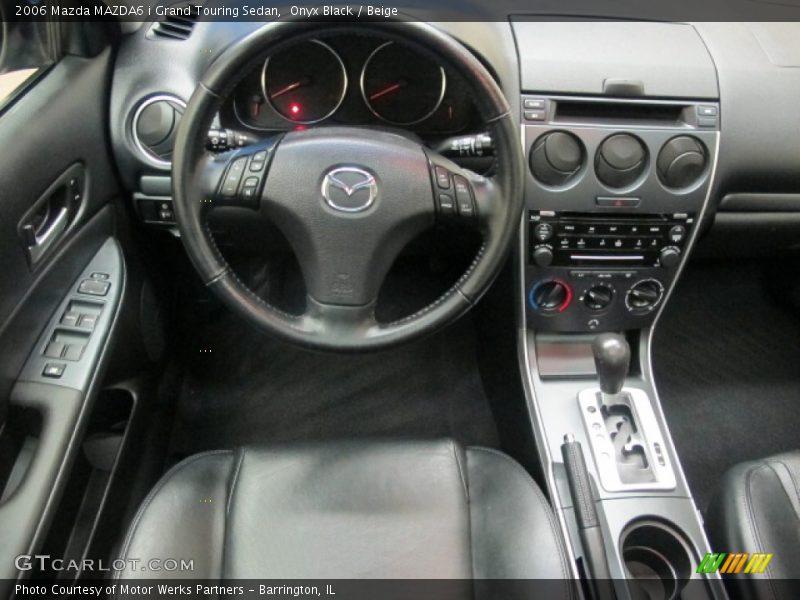 Onyx Black / Beige 2006 Mazda MAZDA6 i Grand Touring Sedan