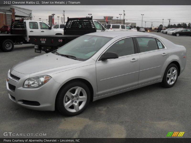 Silver Ice Metallic / Titanium 2012 Chevrolet Malibu LS