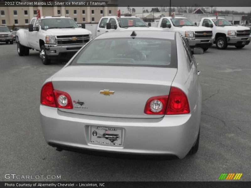 Silver Ice Metallic / Titanium 2012 Chevrolet Malibu LS