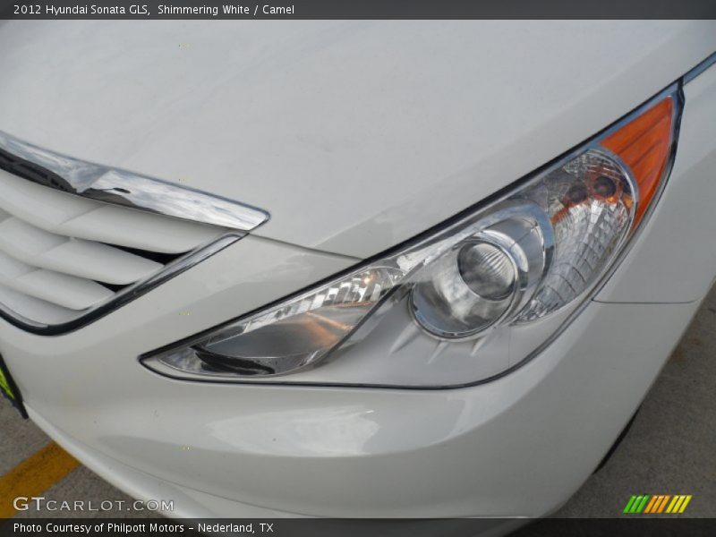 Shimmering White / Camel 2012 Hyundai Sonata GLS