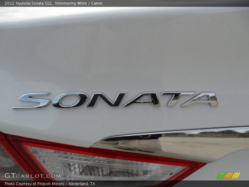 Shimmering White / Camel 2012 Hyundai Sonata GLS