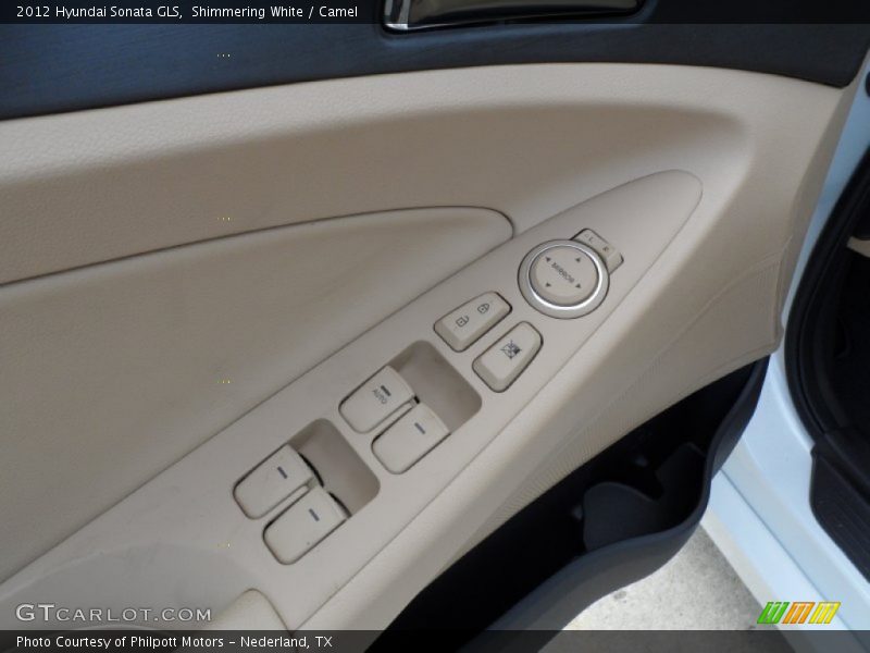 Shimmering White / Camel 2012 Hyundai Sonata GLS