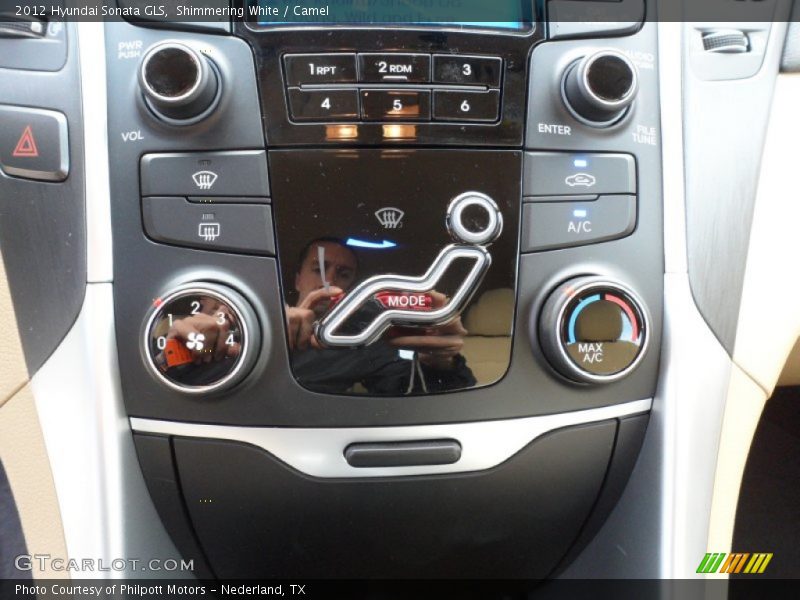 Shimmering White / Camel 2012 Hyundai Sonata GLS