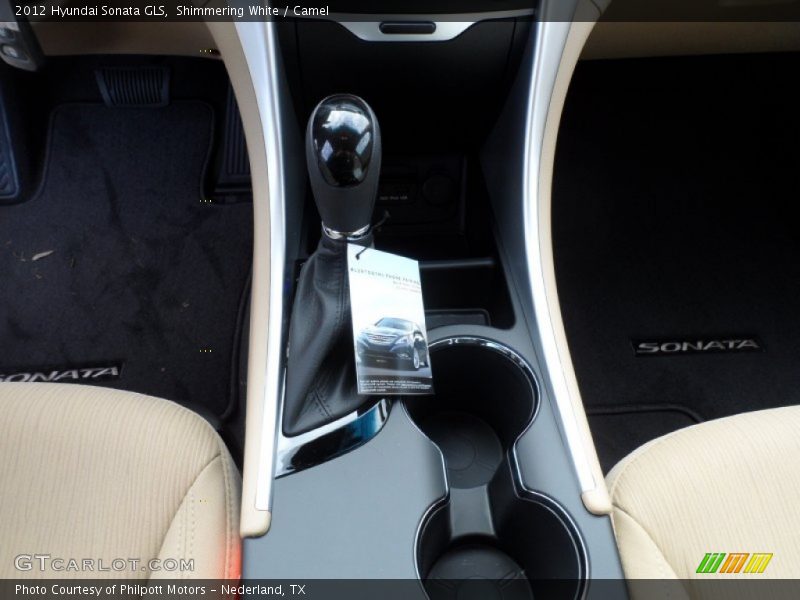 Shimmering White / Camel 2012 Hyundai Sonata GLS