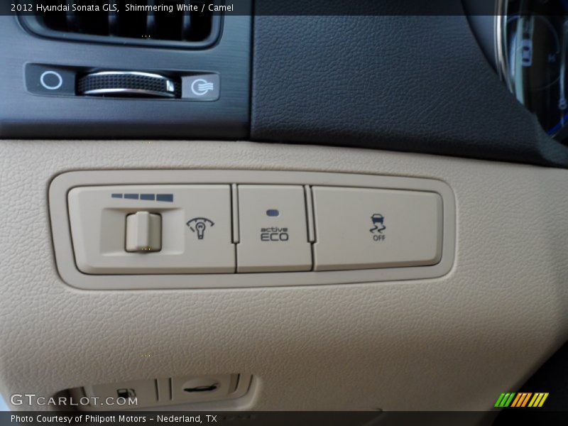 Shimmering White / Camel 2012 Hyundai Sonata GLS
