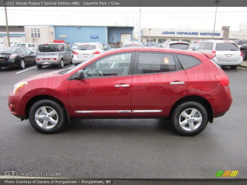 Cayenne Red / Gray 2012 Nissan Rogue S Special Edition AWD