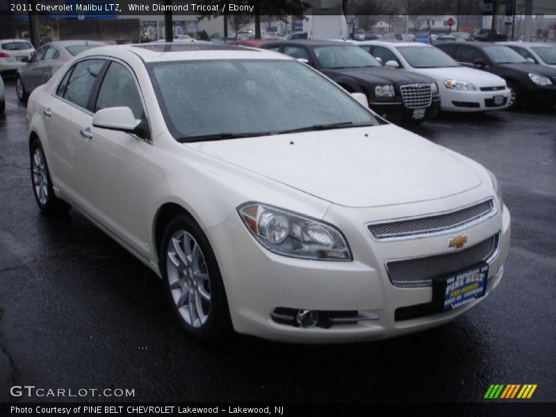 White Diamond Tricoat / Ebony 2011 Chevrolet Malibu LTZ