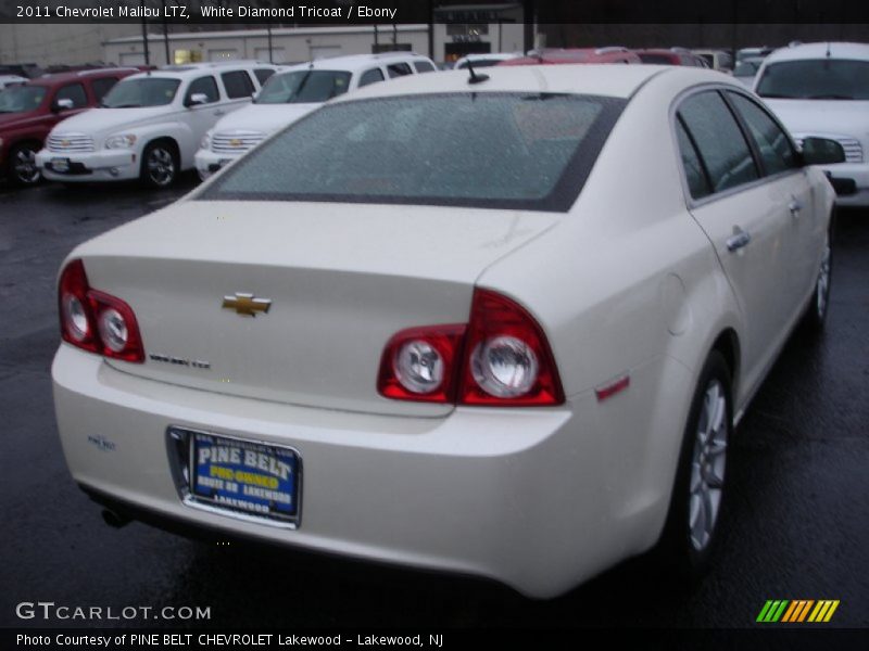White Diamond Tricoat / Ebony 2011 Chevrolet Malibu LTZ