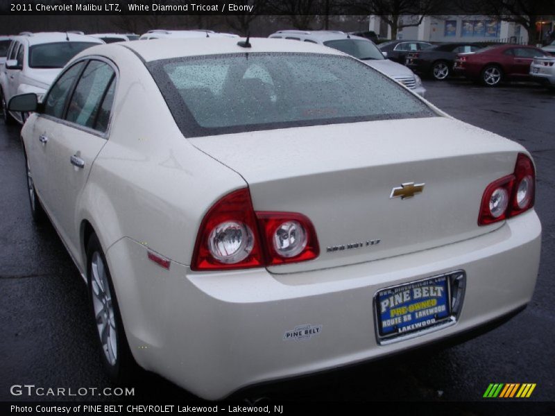 White Diamond Tricoat / Ebony 2011 Chevrolet Malibu LTZ