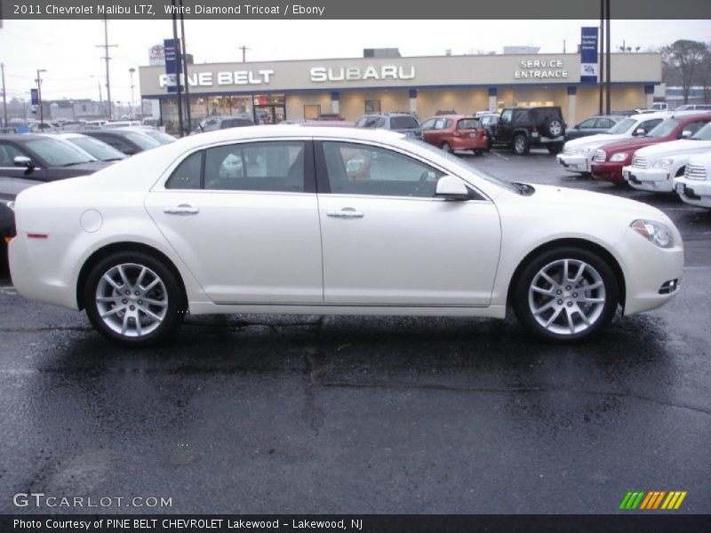 White Diamond Tricoat / Ebony 2011 Chevrolet Malibu LTZ