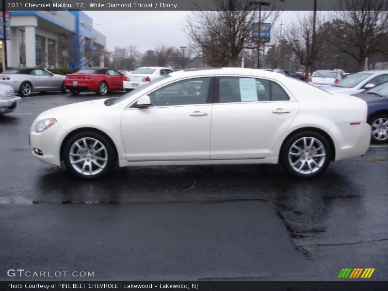 White Diamond Tricoat / Ebony 2011 Chevrolet Malibu LTZ