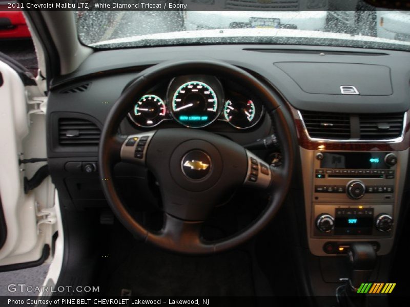 White Diamond Tricoat / Ebony 2011 Chevrolet Malibu LTZ