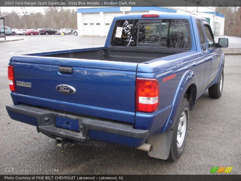 Vista Blue Metallic / Medium Dark Flint 2007 Ford Ranger Sport SuperCab