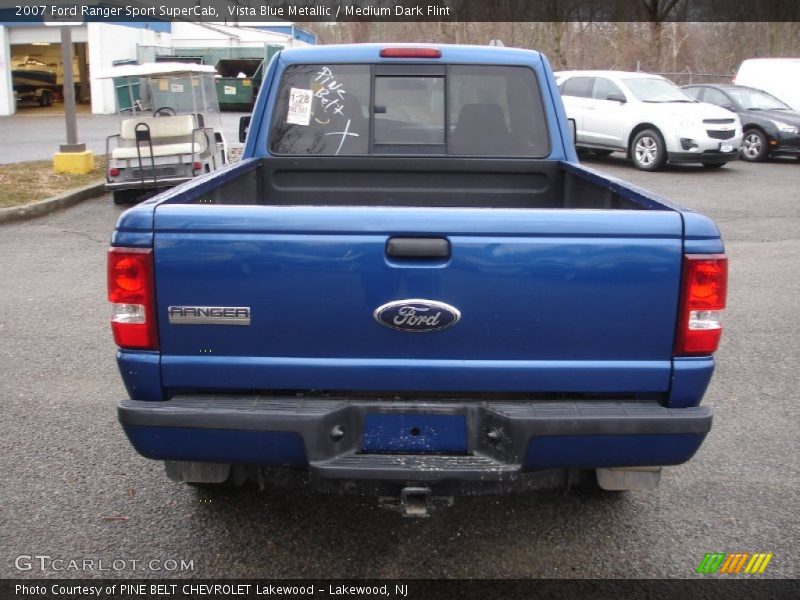 Vista Blue Metallic / Medium Dark Flint 2007 Ford Ranger Sport SuperCab