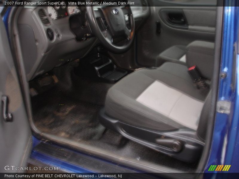 Vista Blue Metallic / Medium Dark Flint 2007 Ford Ranger Sport SuperCab