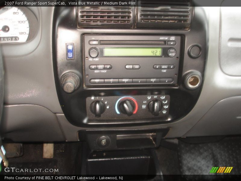 Vista Blue Metallic / Medium Dark Flint 2007 Ford Ranger Sport SuperCab