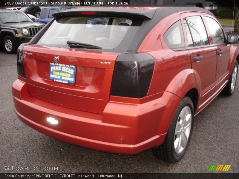 Sunburst Orange Pearl / Pastel Pebble Beige 2007 Dodge Caliber SXT