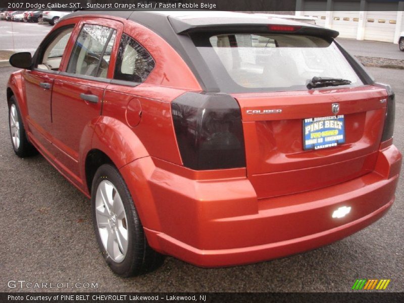 Sunburst Orange Pearl / Pastel Pebble Beige 2007 Dodge Caliber SXT
