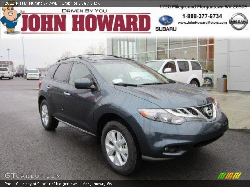 Graphite Blue / Black 2012 Nissan Murano SV AWD