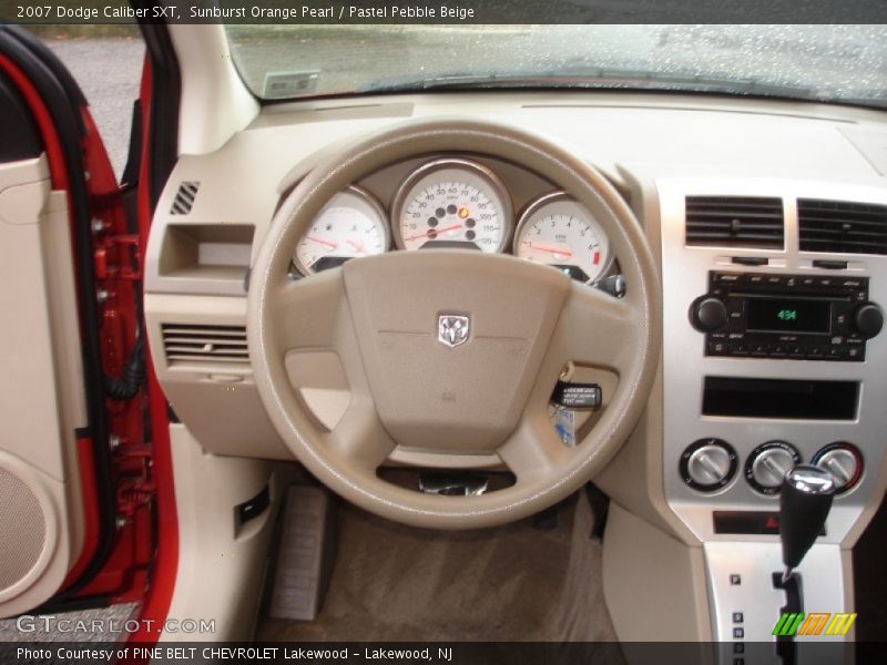 Sunburst Orange Pearl / Pastel Pebble Beige 2007 Dodge Caliber SXT