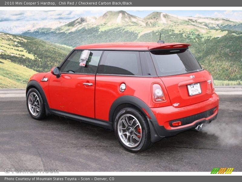 Chili Red / Checkered Carbon Black/Black 2010 Mini Cooper S Hardtop