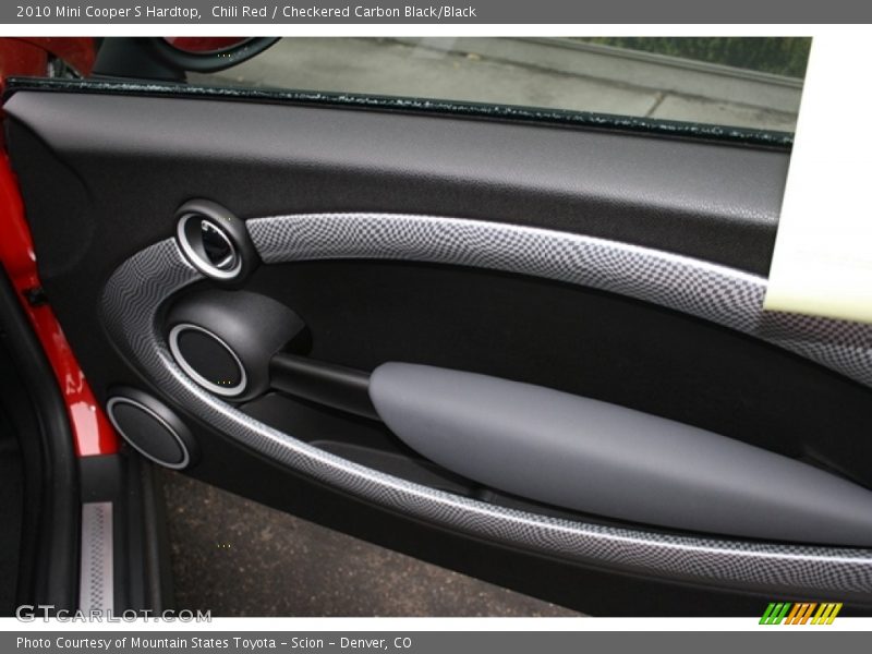 Chili Red / Checkered Carbon Black/Black 2010 Mini Cooper S Hardtop