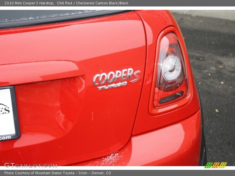 Chili Red / Checkered Carbon Black/Black 2010 Mini Cooper S Hardtop