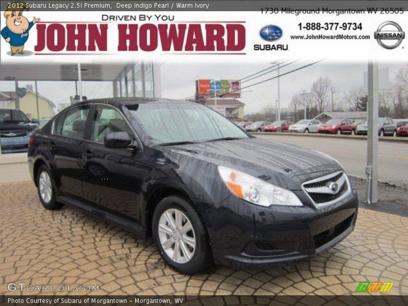 Deep Indigo Pearl / Warm Ivory 2012 Subaru Legacy 2.5i Premium