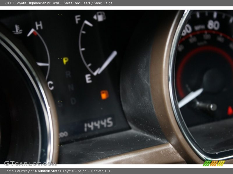 Salsa Red Pearl / Sand Beige 2010 Toyota Highlander V6 4WD