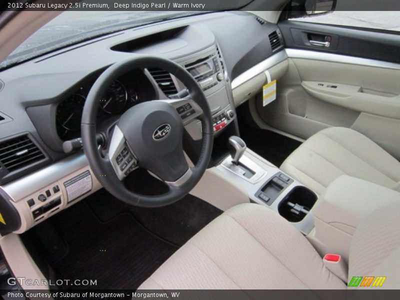Deep Indigo Pearl / Warm Ivory 2012 Subaru Legacy 2.5i Premium