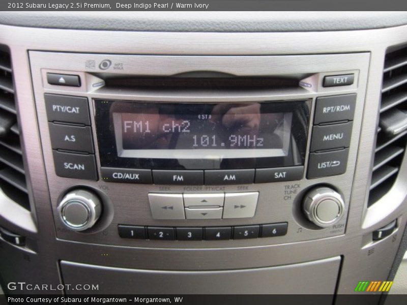 Deep Indigo Pearl / Warm Ivory 2012 Subaru Legacy 2.5i Premium