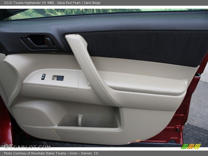 Salsa Red Pearl / Sand Beige 2010 Toyota Highlander V6 4WD